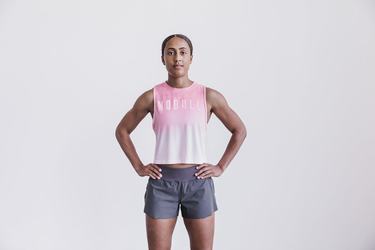 Nobull Muscle Women's Tank Tops Pink | Australia (OE3529)